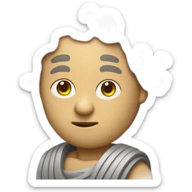 stoic philospher thumbs up sticker