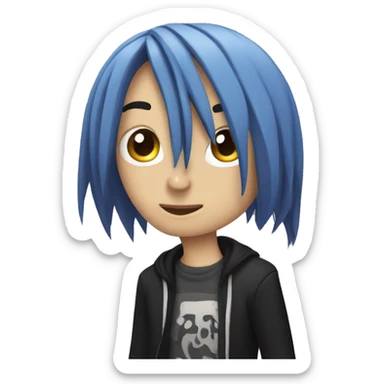 A emo ￼ emoji sticker