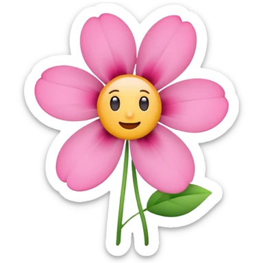 pink flower aesthetic minimal emoji sticker