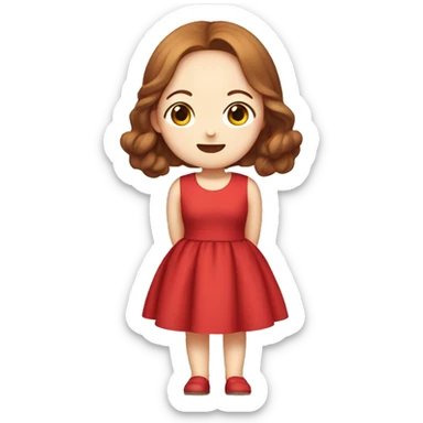 Chaewon wearing red dress sticker