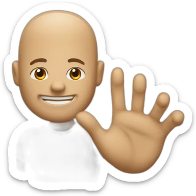 Main avec un doigts baissé sticker