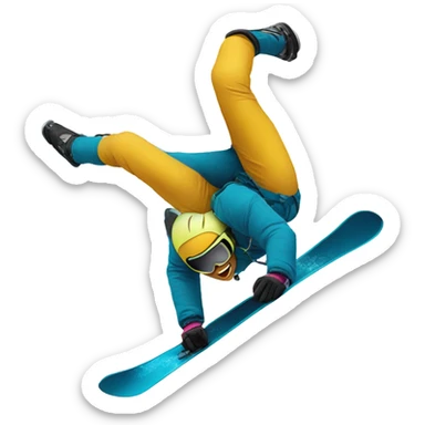 Backflip on skis sticker