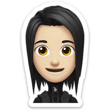 happy-goth sticker