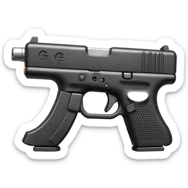 Make a Glock with a drum mag sticker