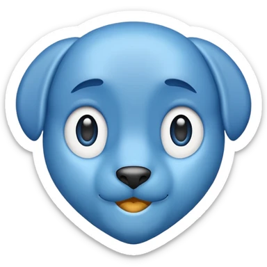 BLUE TICK white background  sticker