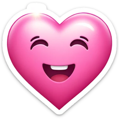 Cute heart with shining  sticker