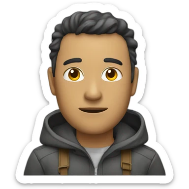 persona usando solucion salina sticker