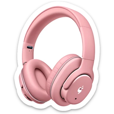 pink AirPods Max headphones sticker