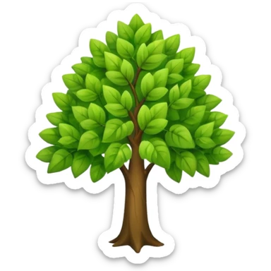 create a dnd style young_tree.png using 48x48 pixels size sticker
