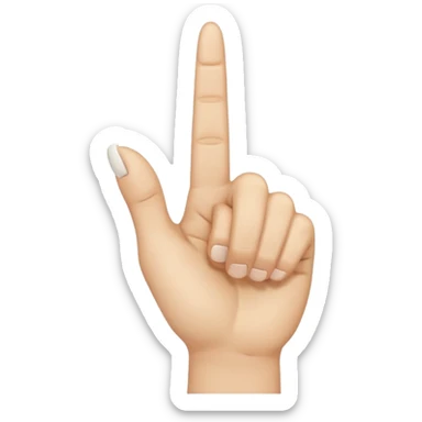 i want to create simple enoji for whatsapp the amojy of hand with the middle finger down sticker