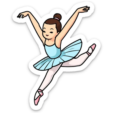 classic ballet dancer sticker