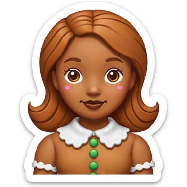 gingerbread girl sticker