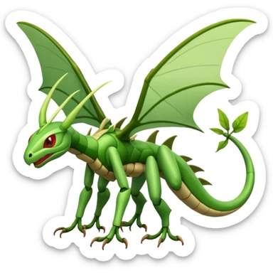 Flygon-Scyther-Fakémon-hybrid-creature (full body)  sticker