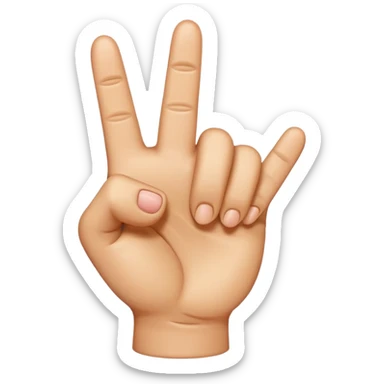Hand emoji middle finger Aage honi chahie sticker