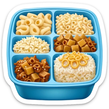 hawaiian plate lunch takeout sticker