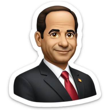 Abdel Fattah El-Sisi President of Egypt sticker