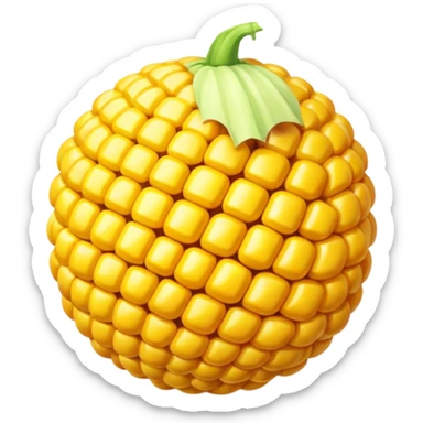 Corn ball sticker