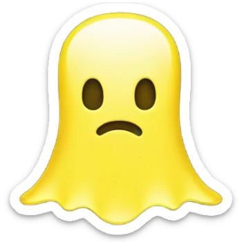 The Snapchat ghost in yellow sticker