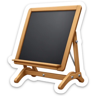 drawing board with classic wooden frame，front side sticker