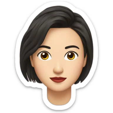 Jessica henwick with short bob and Jade earrings sticker