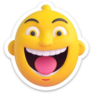 laughing face emoji sticker