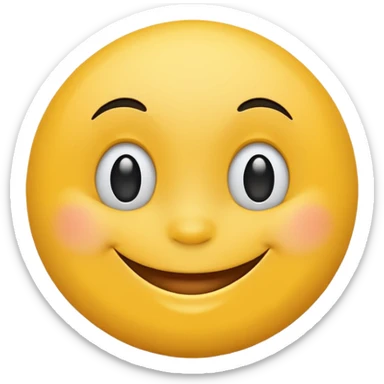 classic happy face with yellow background sticker