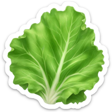 Lettuce with brown stuff on it sticker