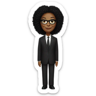 Oprah is slenderman sticker