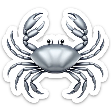 hair clip crab sticker