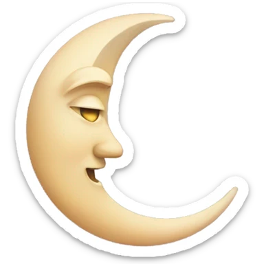 Moon astrology symbol  sticker