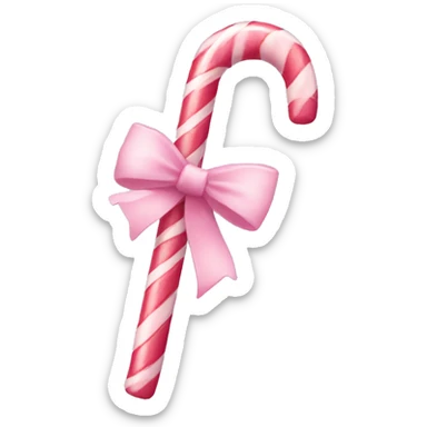 Light pink candy cane  sticker