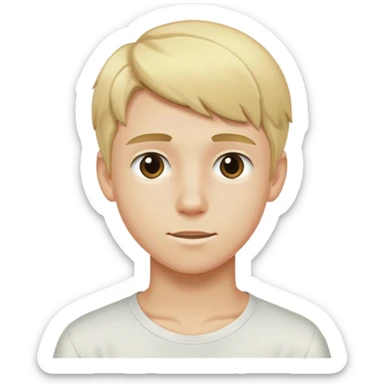 Un chico rubio adolescente  sticker