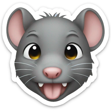 rat crying sticker