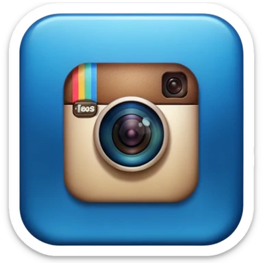 Instagram verified account badge, also known as the blue tick. sticker