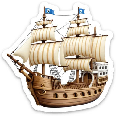 One Piece Going Merry Ship sticker