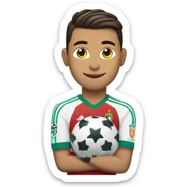 Cristiano Ronaldo women holding two champions league balls sticker