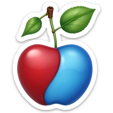 Une  cerise bleu ils8 sticker