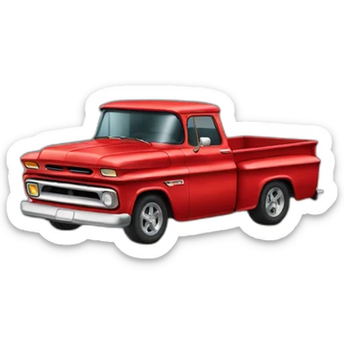 red chevy truck sticker