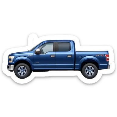 Dark blue Ford F150 truck  sticker