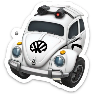  1956 Volkswagen bug First Order Storm Trooper sticker