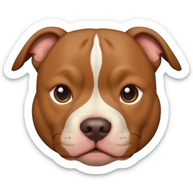 Un pitbull de carita tierna  sticker