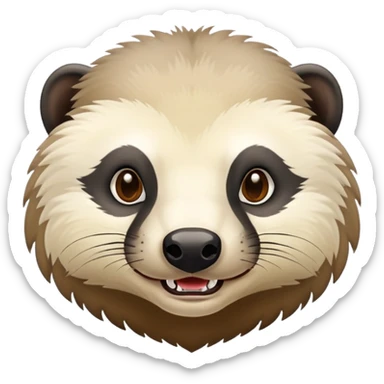 Honey badger that said hi sticker