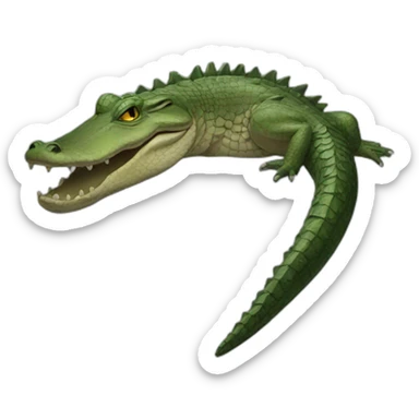 dead alligator sticker