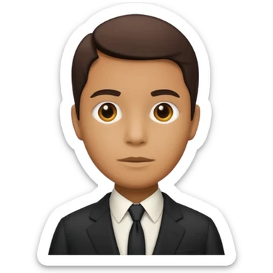 Человек в костюме с надписью Oscar sticker