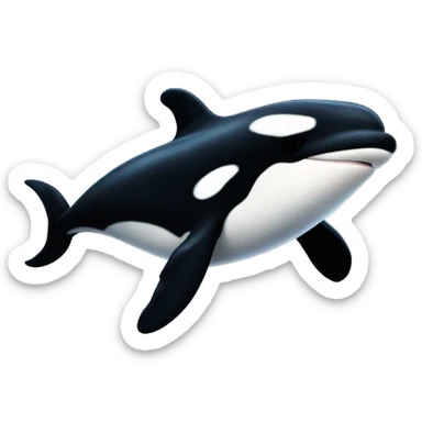 cute killer whale sticker