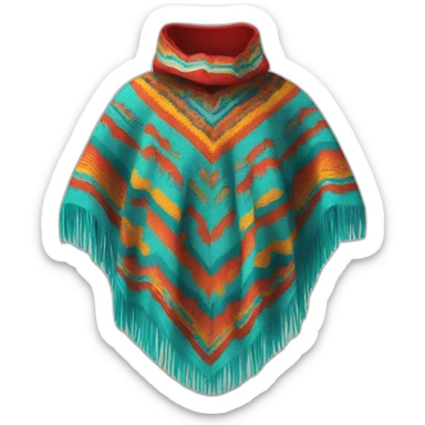 Peruvian poncho sticker
