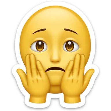 sobbing emoji thats praying sticker