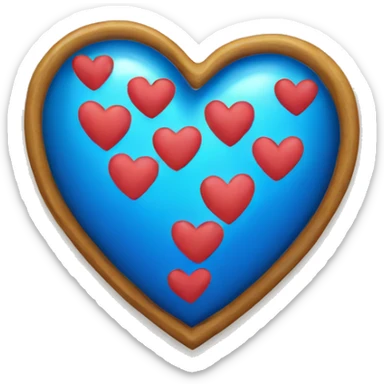 Corazones azul  sticker