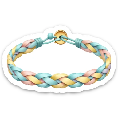 Pastel colorful friendship brazelet sticker