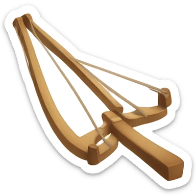 Slingshot with elastic band sticker